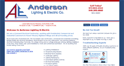 Desktop Screenshot of andersonlightingandelectric.com